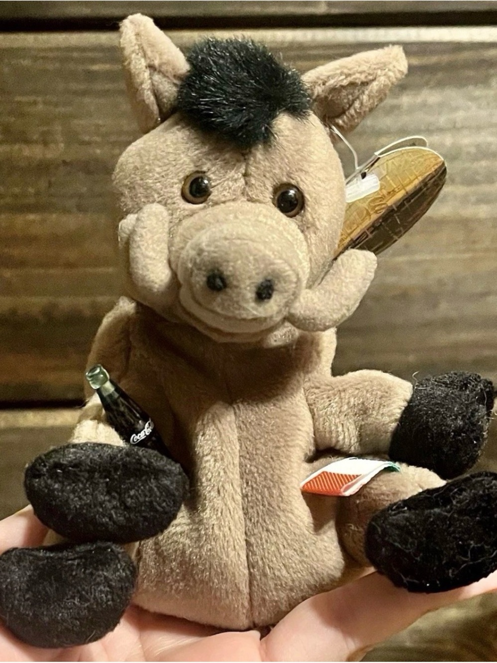 1999 Coca-Cola International Plush Italy Lors The Wild Boar Bean Bag Toy